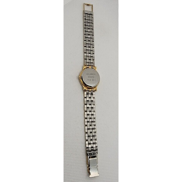 Womens Helbros 02921D Round Gold Tone Gray Dial Link Bracelet Analog Watch 01 main image 7